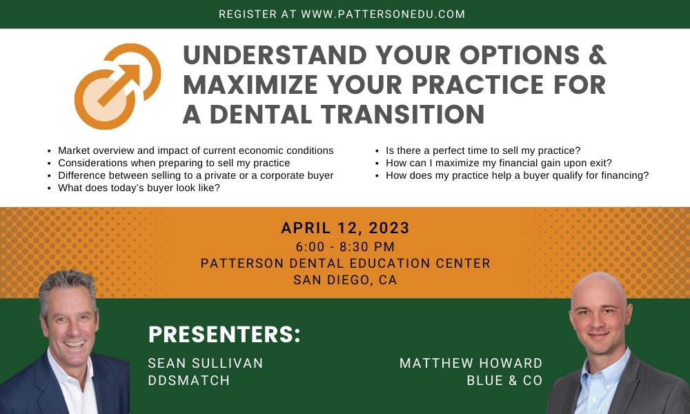 Understand Your Options & Maximize Your Practice for a Dental Transition PattersonEDU